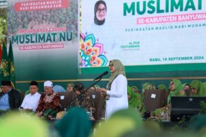 Hadiri Pelantikan PAC Muslimat NU, Bupati Ipuk Ajak Bangun Banyuwangi